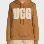 UGG-Rey-Fluff-Logo-Hoodie-in-Brown