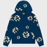 Denim Tears Mono Cotton Wreath Navy Hoodie