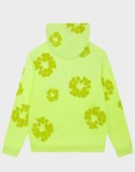 Denim Tears Mono Cotton Wreath Neon Hoodie - Image 2
