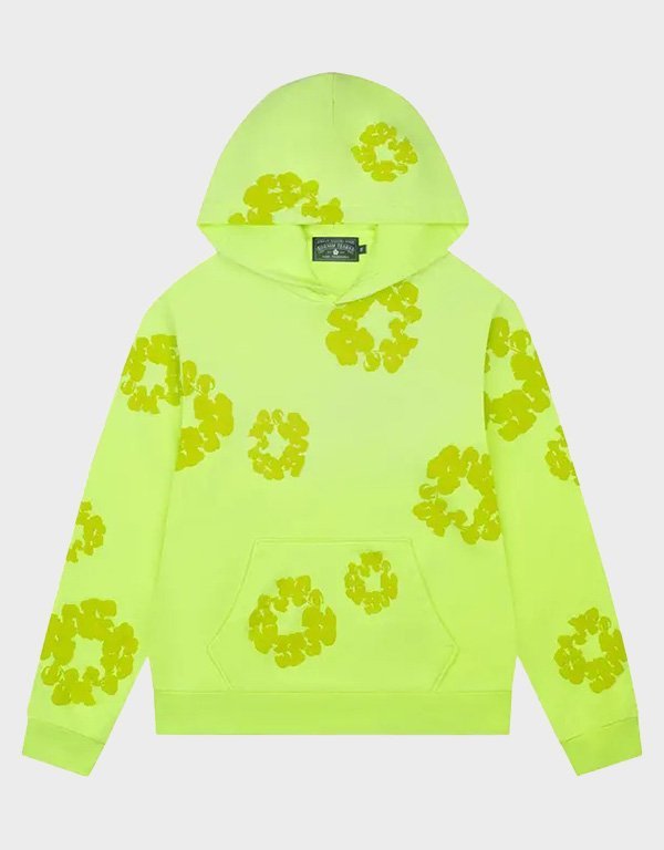 denim-tears-mono-cotton-wreath-neon-hoodie.jpg Denim Tears Mono Cotton Wreath Neon Hoodie - Image 1
