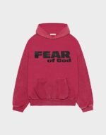 Fear Of God Vintage Fear Is Gone Red Hoodie