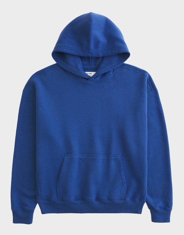 hollister-boxy-blue-hoodie.jpg Hollister Boxy Blue Hoodie - Image 1