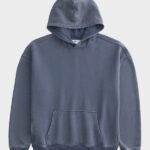 Hollister Boxy Gray Blue Hoodie