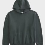 Hollister Boxy Shadow Green Hoodie