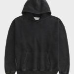 Hollister Boxy Washed Black Hoodie