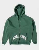 Kill Crew Zip-Up Green Hoodie