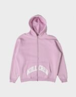 Kill Crew Zip-Up Pink Hoodie