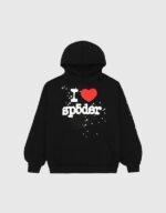 Sp5der I Heart SP5 Black Hoodie