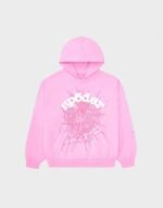 Sp5der OG Web Pink Hoodie