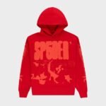 Sp5der X-Ray Red Hoodie