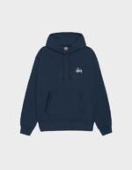 Stussy Navy Basic Hoodie - Image 2