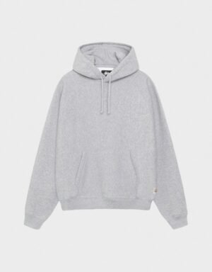 Stussy Grey Heather Relaxed Fleece Hoodie