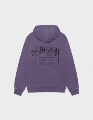 Stussy Modern Age Grape Pigment Dyed Hoodie