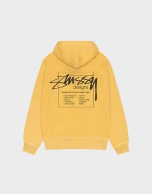 Stussy Modern Age Yellow Pigment Dyed Hoodie
