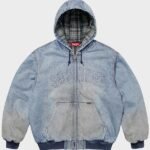 Supreme Reflective Arc Work Denim Hoodie