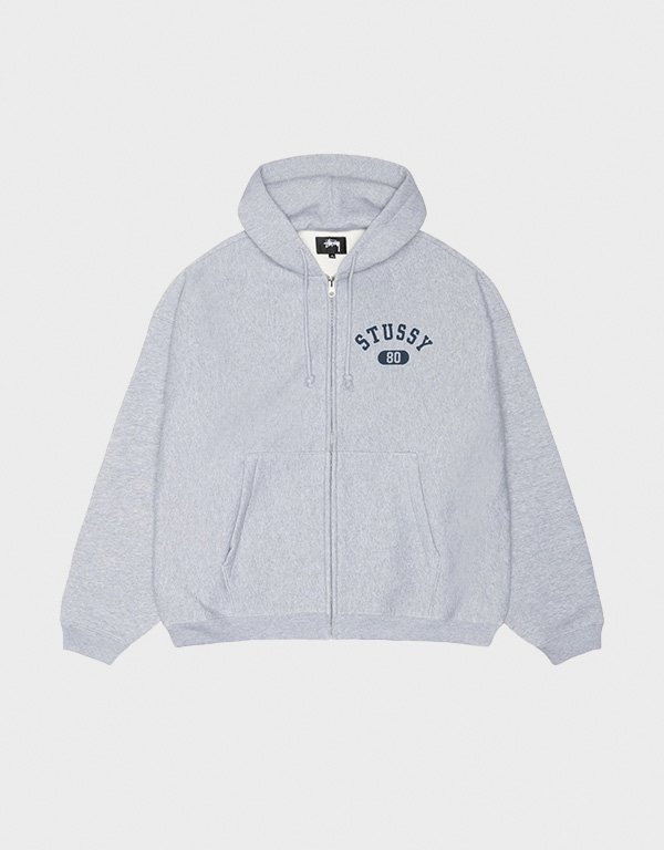 stussy-varsity-grey-heather-hoodie.jpg Stussy Varsity Grey Heather Hoodie - Image 1