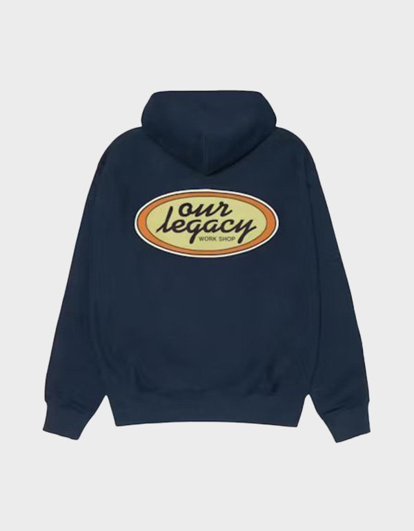 stussy-x-our-legacy-work-shop-oval-navy-hoodie.jpg Stussy x Our Legacy Work Shop Oval Navy Hoodie - Image 1