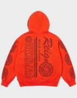 Supreme Knowledge Reigns Orange Hoodie