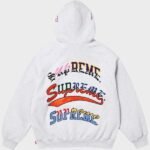 Supreme Multi logo Ash Grey Hoodie