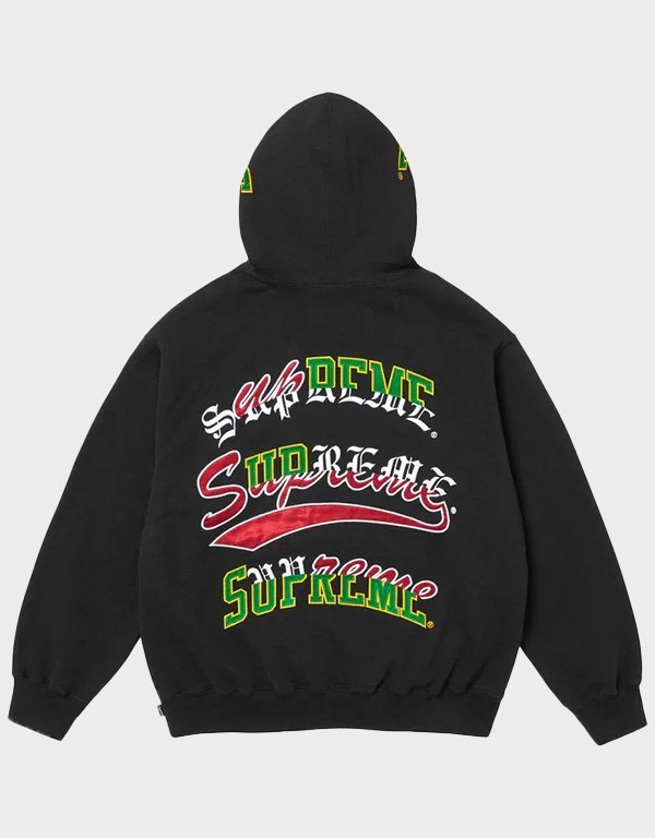 supreme-multi-logos-black-hoodie.jpg Supreme Multi logo Black Hoodie - Image 1