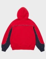 Supreme Piping Red Zip up Hoodie - Image 2